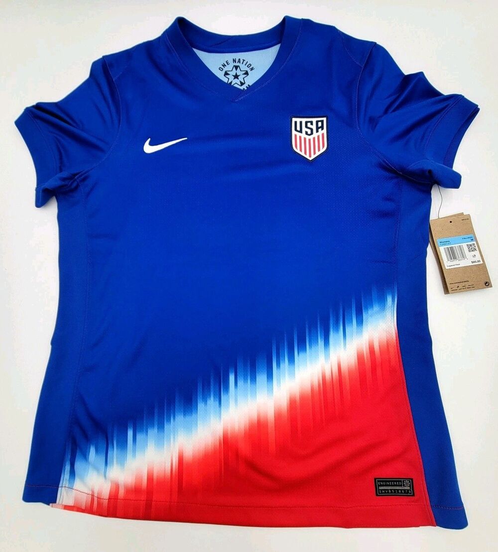Nike Team USA Away Soccer Jersey 24/25 USWNT Women's MEDIUM FJ4327-417 NWT